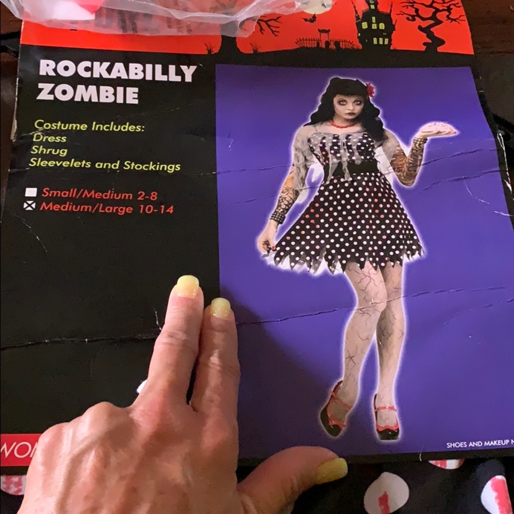 totally ghoul rockabilly zombie halloween costume
